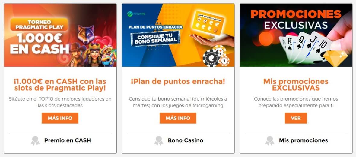 Codigo promocional - Enracha casino